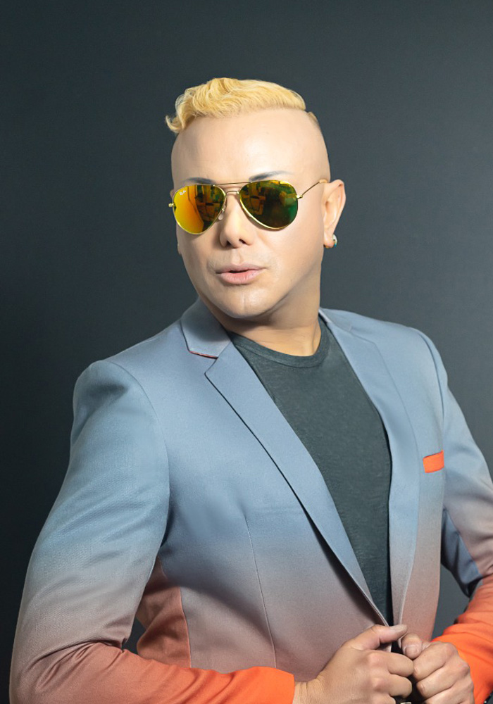 Modelo de maquillaje profesional